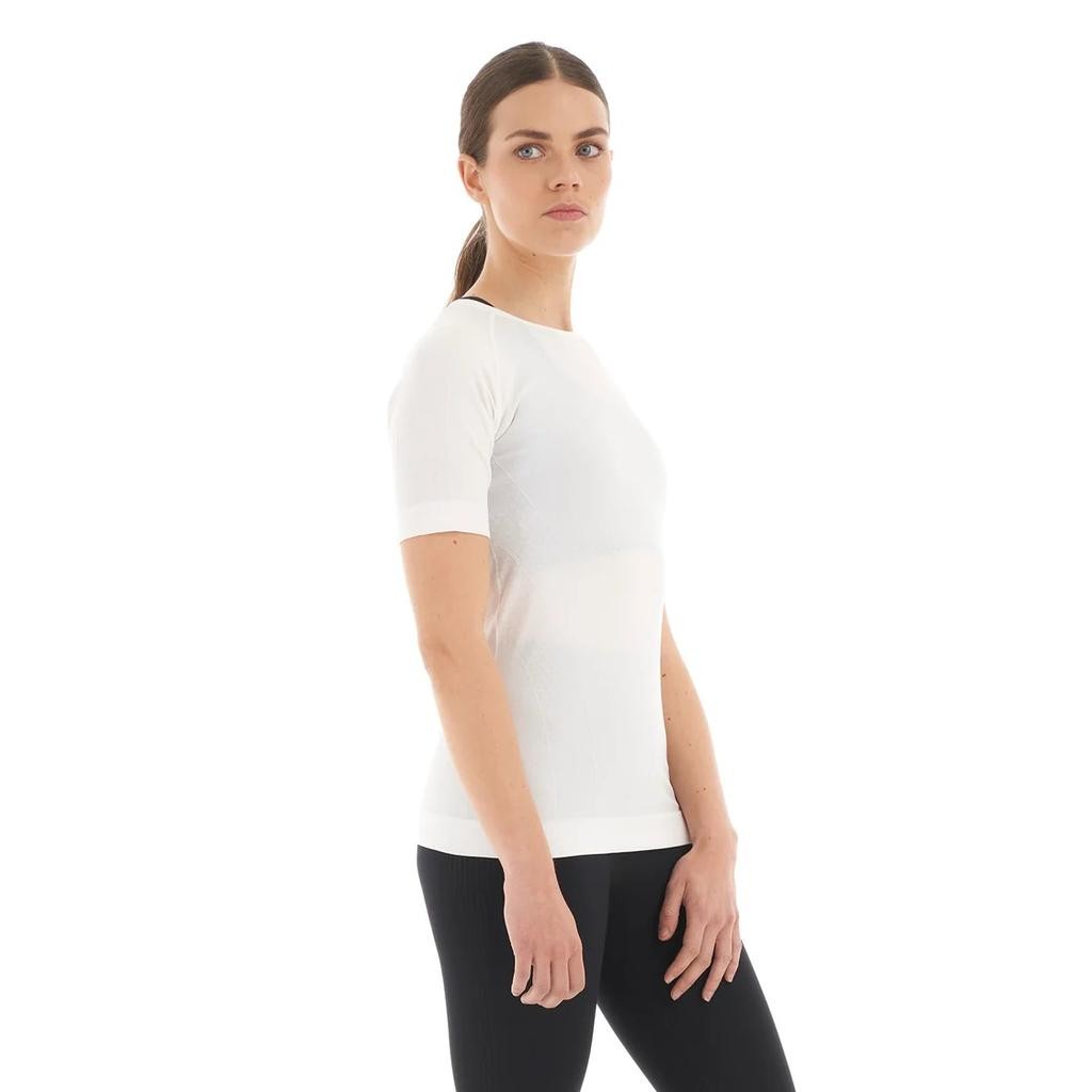 Primera Capa Mujer Skintec 1000 Seamless Short Sleeve - Color: Blanco