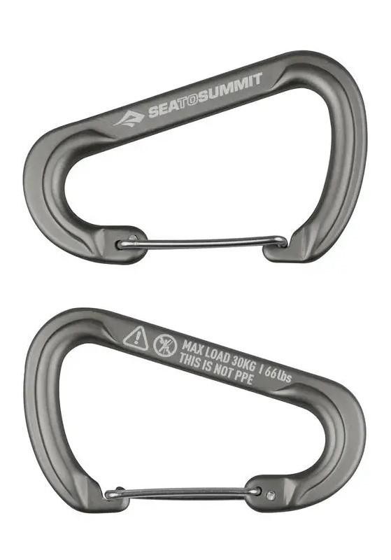 Mosqueton Accessory Carabiner Large - Talla: 13gr, Color: Titanio