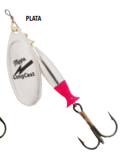 Spinner Mepps Aglia Longcast - Color: Plata