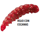 Carnada Tebo - Color: Rojo C/ Escamas