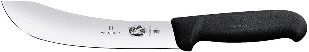 Cuchillo Despellejador Tipo Aleman Fibrox 18 Cm - Color: Negro