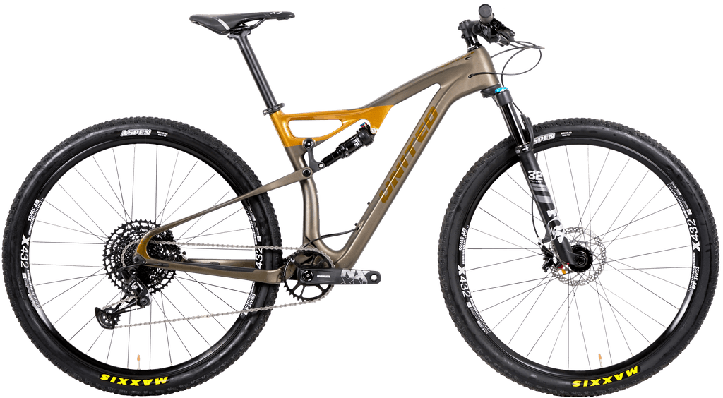 Bicicleta Epsilon C100 ARO 29 - Color: Cafe-Dorado