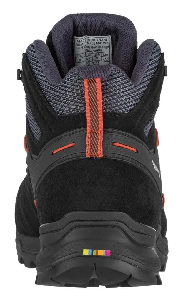 Zapato Hombre Alp Mate Mid Wp - Color: Black Out/Fluo Orange