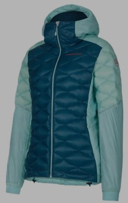Aiguille Down Jkt Mujer - Color: Storm Blue/ Iceberg