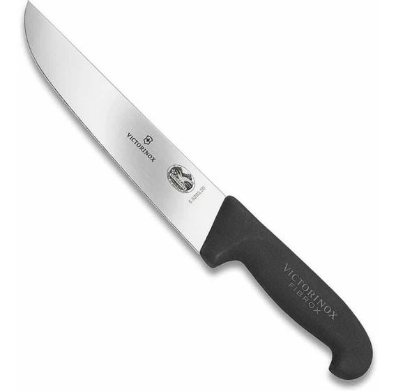 Cuchillo Carnicero Hoja Recta Fibrox 20 CM - Color: Negro