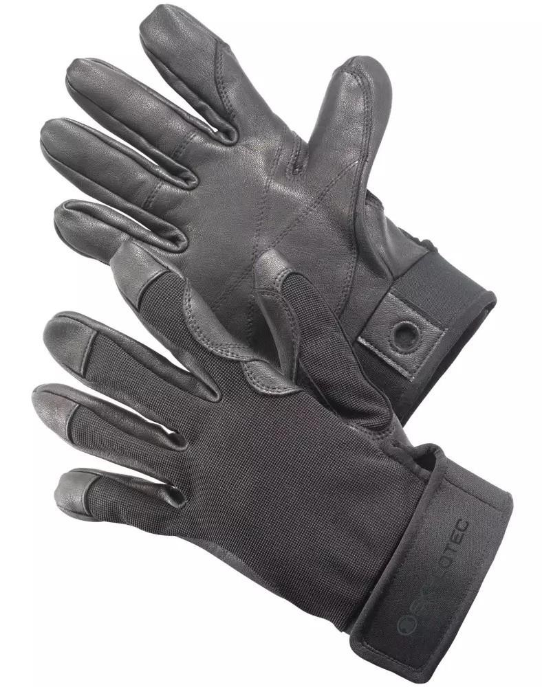 Guantes Half Leather - Color: Negro