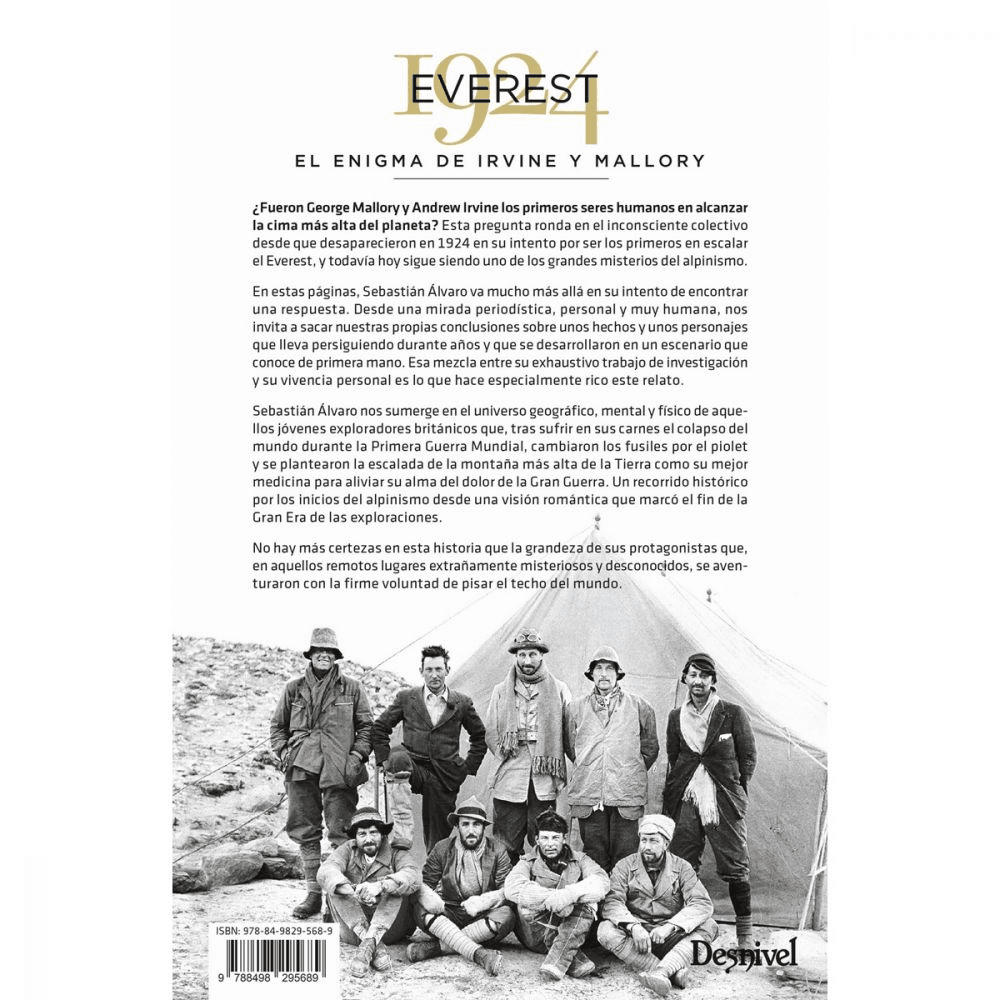 Libro Everest 1924. El Enigma de Irvine y Mallory -