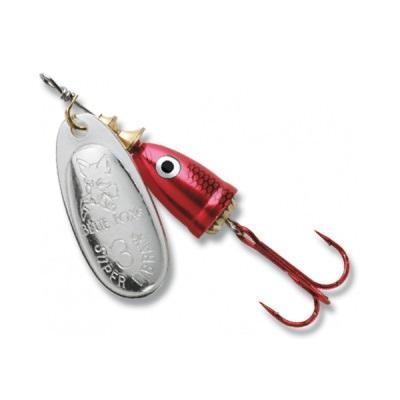 Señuelo Spinner Vibrax Shad  - Color: Plata-Rojo