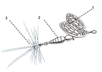 Miniatura Spinner Mepps Bug #2 -