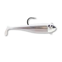 Miniatura Señuelo Biscay Minnow VMC Weigthed Swimbait Hook - Color: WPRLS