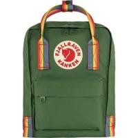 Miniatura Mochila Kanken Rainbow Mini - Color: SPRUCE GREEN-RAINBOW