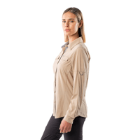 Miniatura Camisa Antakari Spandex Mujer - Color: Beige