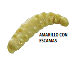 Miniatura Carnada Tebo - Color: Amarillo C/ Escamas