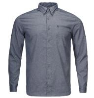 Miniatura Camisa Hombre Rosselot Long Sleeve Q-Dry Shirt - Formato: Gris Oscuro, Talla: S