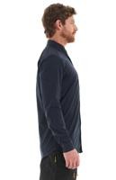 Miniatura Camisa Hombre Rosselot Long Sleeve Q-Dry Shirt - Formato: Melange Azul, Talla: S