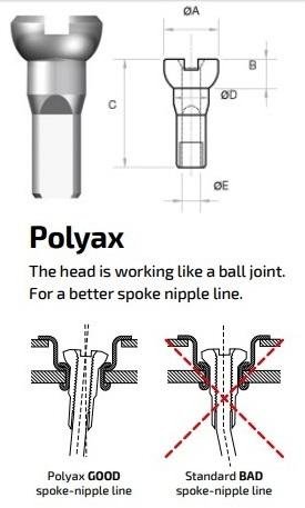 Niple Polyax Bronce 14G/12mm (100U)