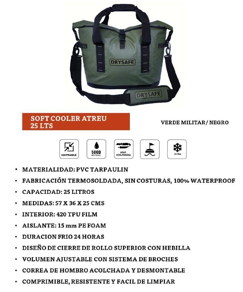 Soft Cooler Premium 25 Lts Waterproof - Verde