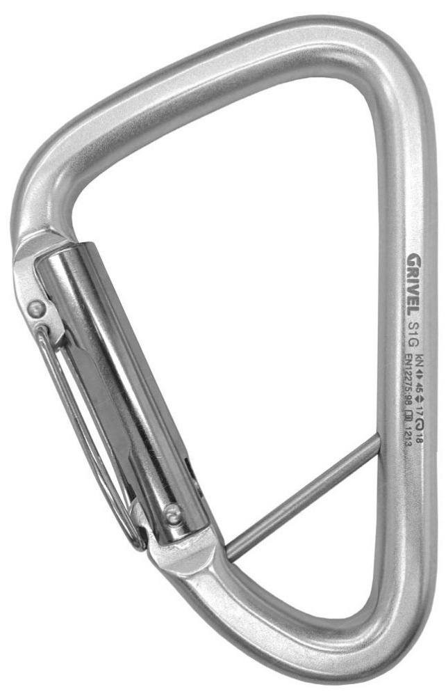 Mosquetón S1G Steel One Twin Gate - Color: Gris