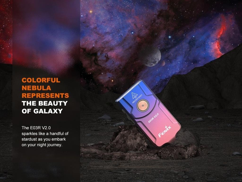 Linterna Recargable E03R Edición Especial - Color: Nebulosa