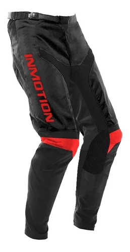 Pantalon Moto MX Negro/Rojo L -