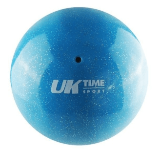 Balón Gimnasia Rítmica Glitter Liso 6" - Formato: 320 gr, Color: Celeste