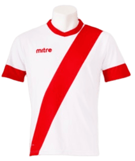 Camiseta de Futbol Mitre Modelo Sydney - Color: Blanco-Rojo