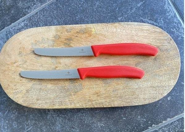 Cuchillo de Mesa Multiuso acero inoxidable - Color: Rojo