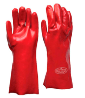 Miniatura Guante PVC 14 -35 Cm - Formato: Tamaño Único, Color: Rojo