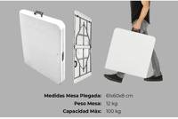 Miniatura Mesa Plegable Multifuncional Mocha - Color: Blanco