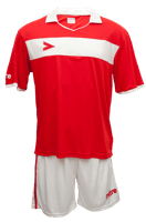 Miniatura Uniforme De Fútbol London Delta Eco Adulto - Color: Rojo-Blanco