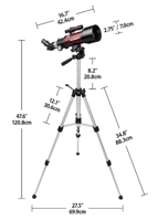 Miniatura  Telescopio Orion GoScope III 70mm -
