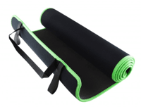 Miniatura Mat De Yoga C/Colgador - Formato: 0,6 cm, Color: negro/verde