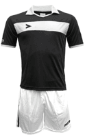 Miniatura Uniforme De Fútbol London Delta Eco Adulto - Color: Negro-Blanco
