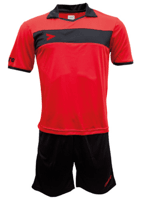 Miniatura Uniforme De Fútbol London Delta Eco Adulto - Color: Rojo-Negro